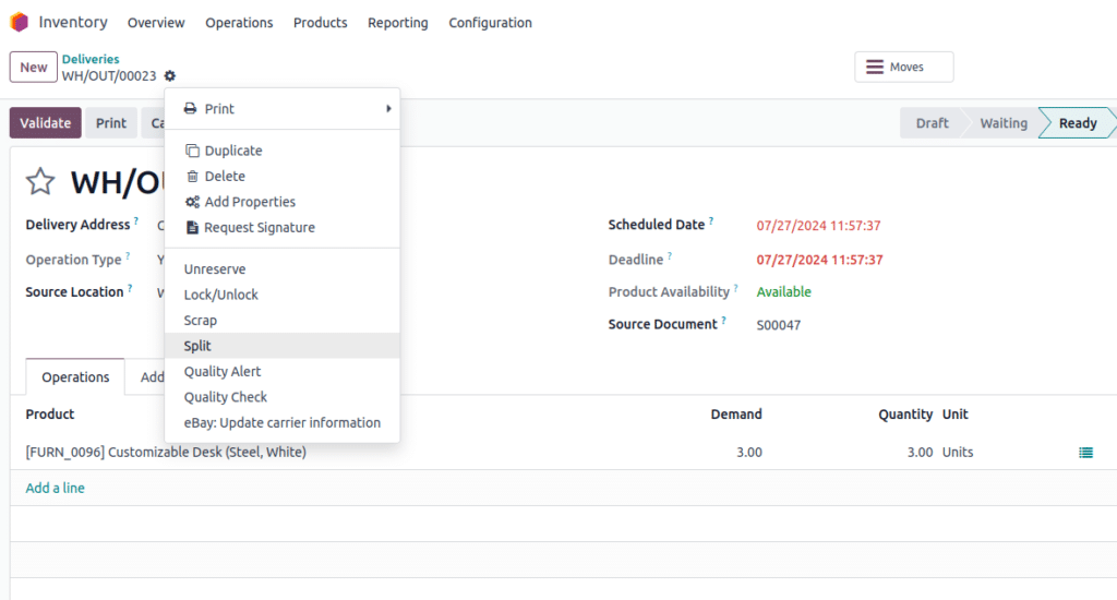 Odoo18 BackOrder