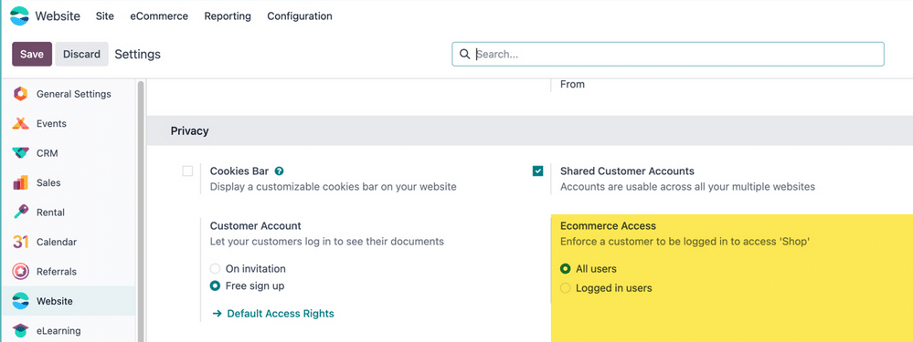 odoo18 loggedin users