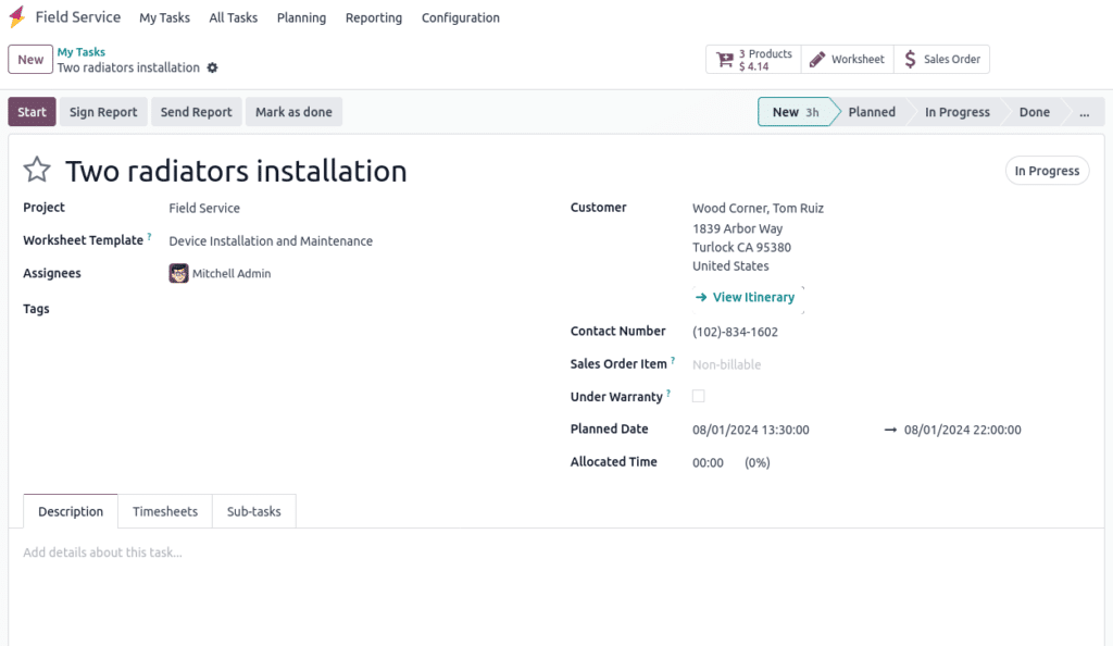 odoo18 Product to prepare