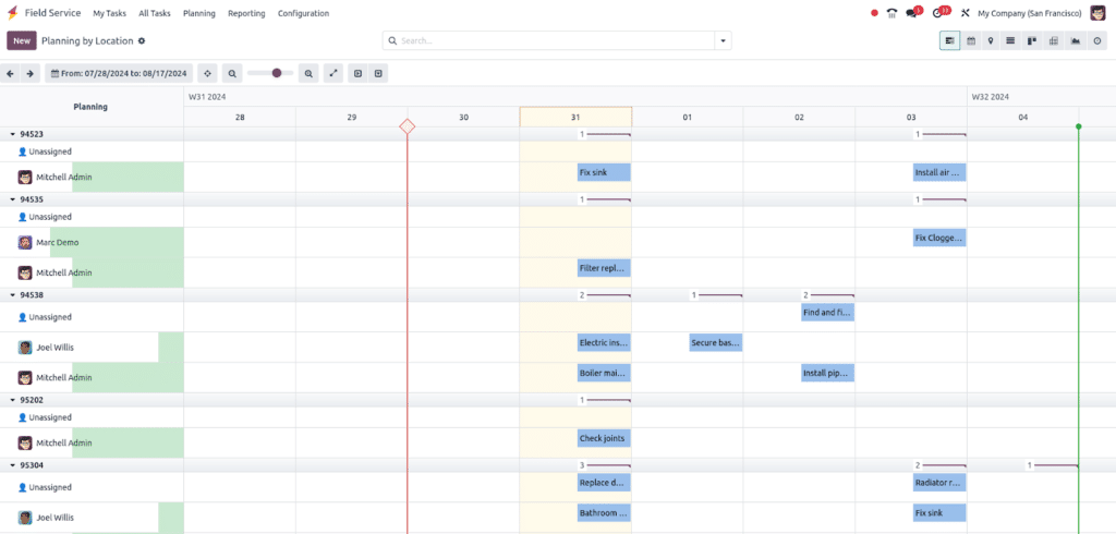 odoo18 Task By Location